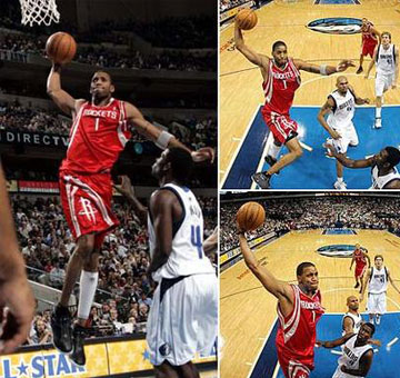 跌跌撞撞但是很有效！奎因转身过掉奥科吉跨步收球上篮得分（踉跄却高效！奎因转身摆脱奥科吉，跨步收球上篮得手）